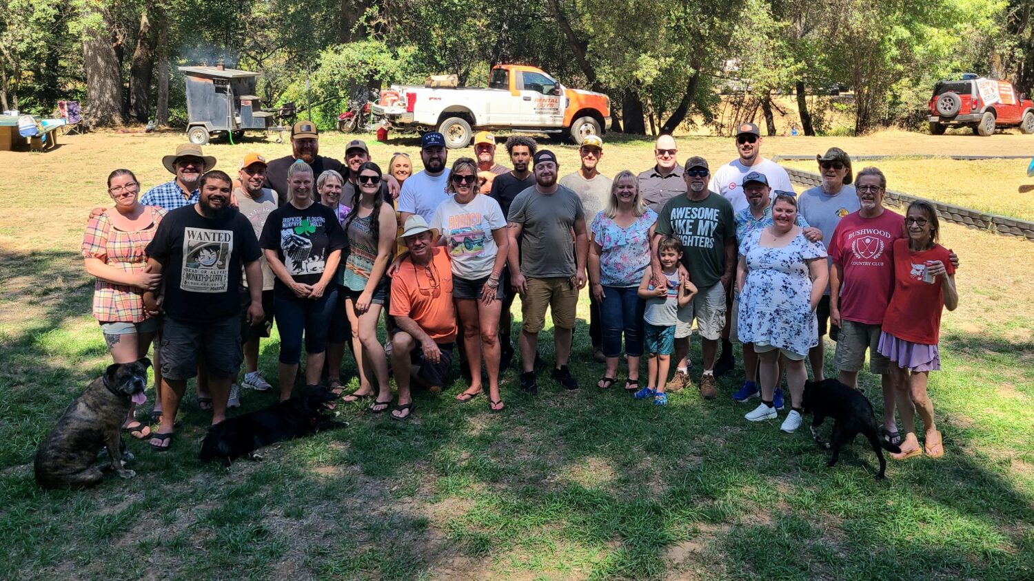 Rental Guys employees and families gathered at the company picnic