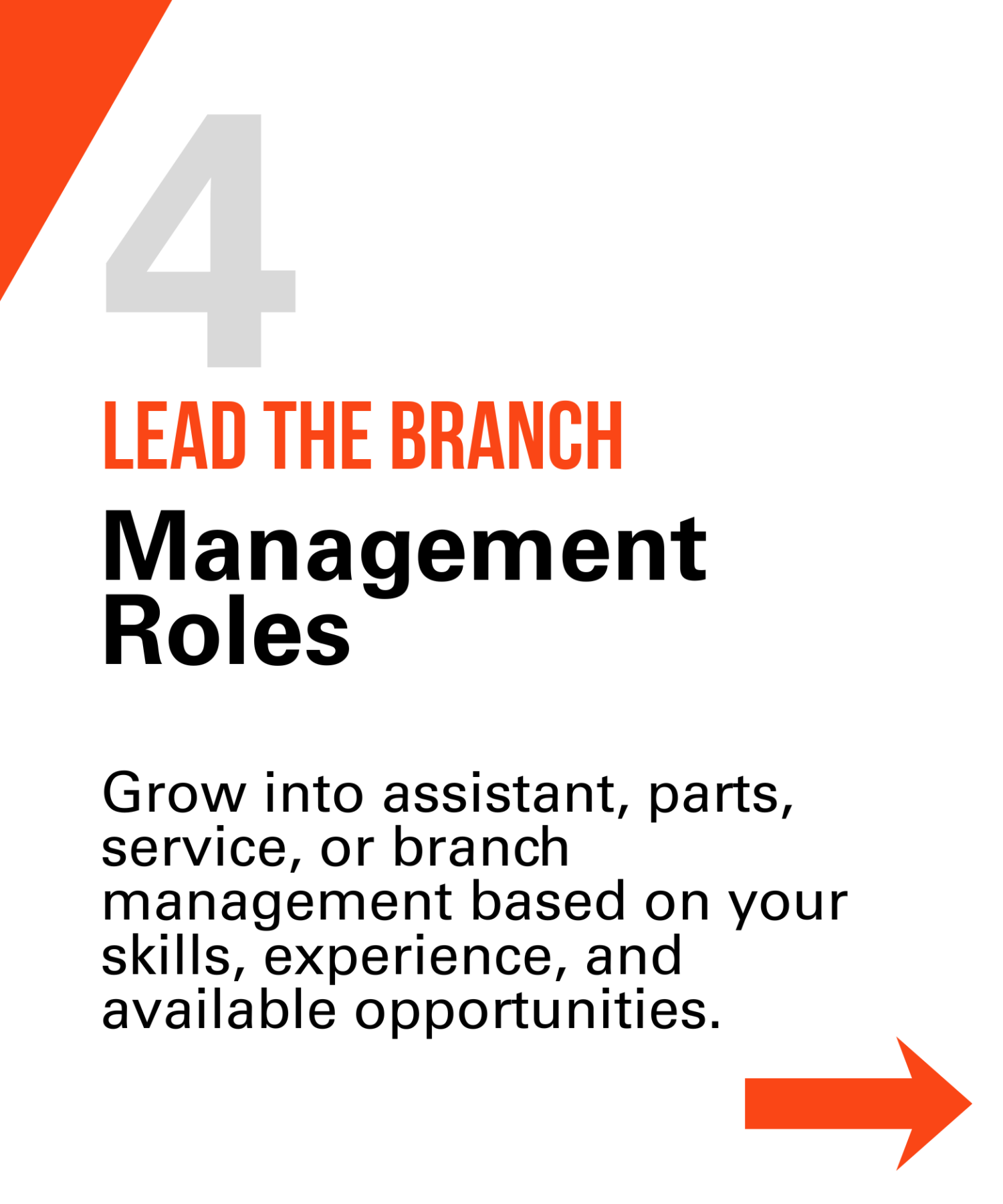 Rental Guys career path card for branch management roles